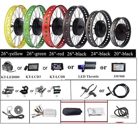 48V 750/1000/1500W E-bike Kit  for 20