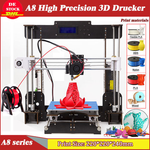Hot Sale Competitive CTC A8 3D Printer Reprap Prusa i3 High Precision DIY FDM 3D Printer With CD USB Connector ► Photo 1/6