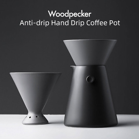 2022 New Design Household Hand Drip Coffee Set with Filter V60 Drip Brewing Device Ceramic Material 650ml Sharing Coffee Pot ► Photo 1/6