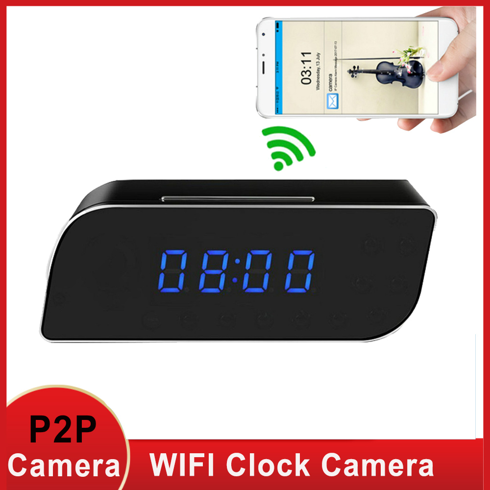 Absorberen Gepensioneerde magnetron Mini small DV Camera Wifi with Remote Control Night Vision Motion super IP  1080P HD Camera WIFI Alarm Clock Camera security - Price history & Review |  AliExpress Seller - Alishang Digital
