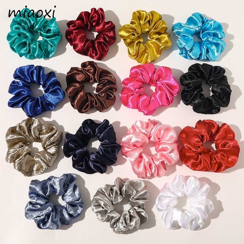 Girl Velvet Hair Scrunchie Elastic Hair Bands Fashion Cute Women Solid Color Ponytail Holder Hair Accessories Headwear ► Photo 1/6