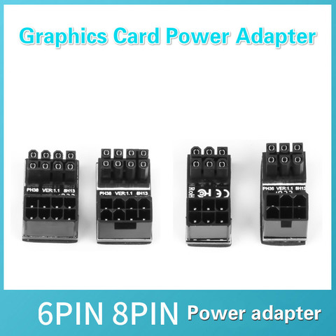 ATX 5pin/8pin Male 180 Degree Angled to 6pin/8Pin Female Power Adapter for Desktops Graphics Card ► Photo 1/6