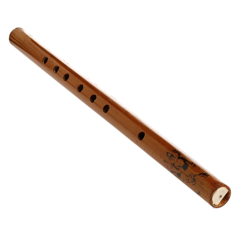 Traditional 6 Hole Bamboo Flute Clarinet Student Musical Instrument Wood Color ► Photo 1/6