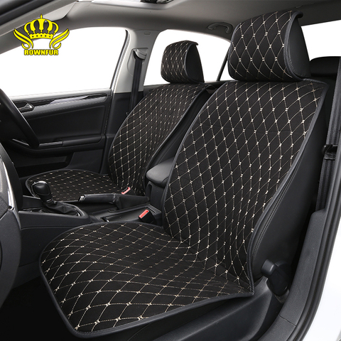 Suede car seat cover 2pc for audi a3 8p ford focus 2 mk3 mondeo mk4 kia sportage car accessories seat covers for cars cushion ► Photo 1/6