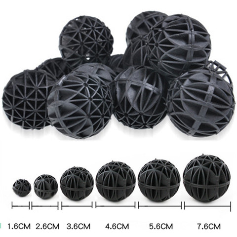 50pcs /Lot Aquarium Bio Balls Filter Media Wet/Dry Fish Tank Koi Pond Filter Pond Sump Filters Material Biological Ball ► Photo 1/6