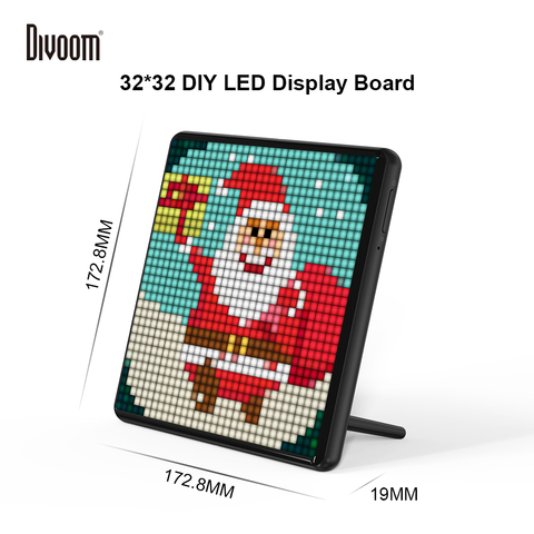 Divoom Pixoo Max Digital Photo Frame with 32*32 Pixel Art Programmable Car LED Display board,Christmas gift for kids,light decor ► Photo 1/5