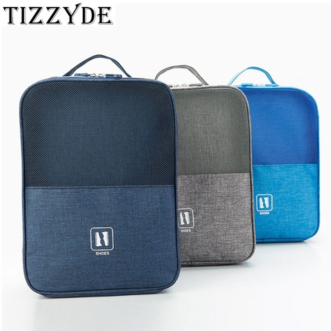 3 Layers Travel Shoe Bag Portable Organizer Storage Bag For 3 Pairs Of Shoes Can Hung On The luggage NB483 ► Photo 1/6