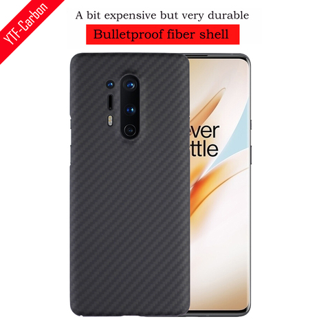 YTF-carbon Carbon Fiber Protective Case for OnePlus 8 Pro Ultra-Thin Aramid fiber anti-fingerprint Real Carbon Fiber shell ► Photo 1/6