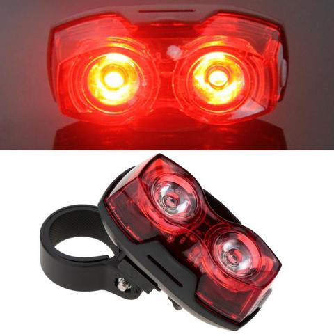 Cycling Bicycle Clamp Tail Light 2 LED Bike Flashing Rear Lamp Safety Light Ultra-bright Quick Release 3 Modes Bike Light ► Photo 1/6