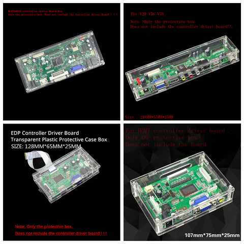 New transparent plastic protective case box For LED/LCD display M.NT68676 TV 2AV EDP controller driver board ► Photo 1/6