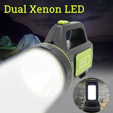 Work Light Torch Xenon LED Flashlight Torch Spotlight 18650 Battery  Hiking Hunting Camping Hand Lamp Lighting Torch Searchlight ► Photo 1/6