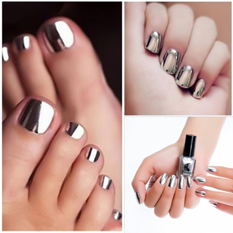 New 14 Colors Mirror nail Sexy Metallics Nail Polish Soak Off Nail Art For Women Girl beauty Makeup Tool Semi Permanent Varnish ► Photo 1/6