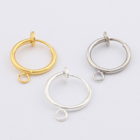 DIY jewelry accessories 13mm invisible hollow clip type false earrings bone clip spring clip for jewelry making ► Photo 1/6