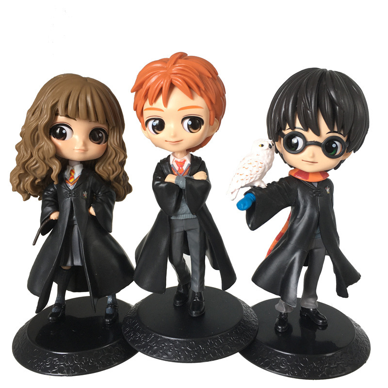 Buy Online New 14 16cm Q Posket Cute Big Eyes Harried Hermione Snape Pvc Anime Dolls Collectible Potter Action Figure Q Version Model Toy Alitools