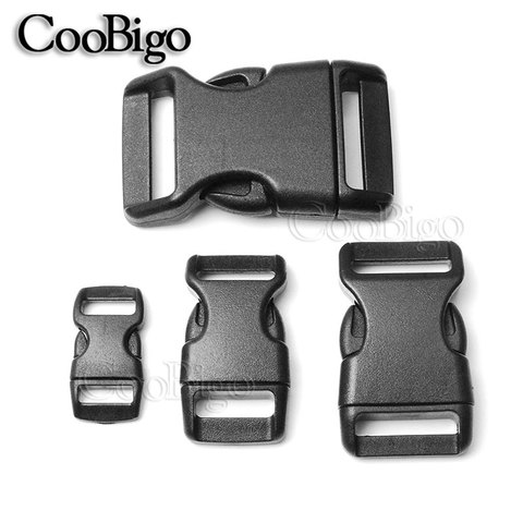 100pcs Plastic Buckle Clip Side Release Breakaway Buckles for Belt Bag Strap Paracord Bracelet Dog Collar Accessories 10mm 15mm ► Photo 1/6