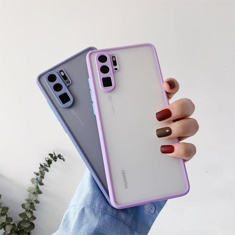 Transparent Case For Huawei P20 P30 P40 Pro Honor 20 30 Mate 30 40 Pro Nova 5 6 7 Pro Shockproof Cases Camera Protective Cover ► Photo 1/6