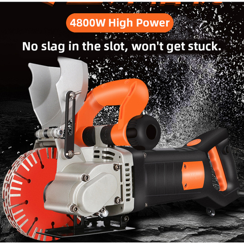Electric Wall Chaser Groove Cutting Machine Wall slotting machine Steel Concrete cutting machine 4.8KW  220V ► Photo 1/6