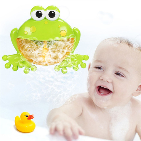 Bubble Machine Crabs Frog Music Kids Funny Bath Toy Bathtub Soap Machine Automatic Bubble Maker Baby Bathroom Toy for Children ► Photo 1/5