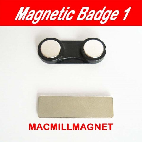 30pcs High QualityMagnetic Badge Name Tag badge ID Strong Magnet Badge Name Tag Holder Permanent Magnetic badge  32x12mm ► Photo 1/6