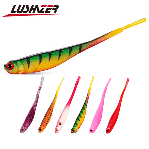 LUSHAZER 4pcs/lot Fishing Soft Bait 9.5g/12.5cm Soft Bait Wobblers Fishing Lures Silicone Carp Artificial Soft Lure ► Photo 1/6