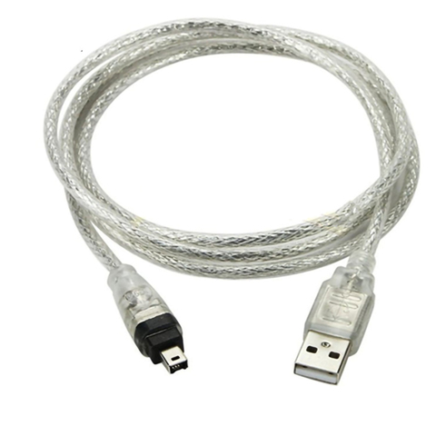 1.5M USB Male to Firewire 1394 4 Pin Male Adapter Cord Extension for Mini DV D8 Camera Camcorder iLink IEEE 1394 Cable 400Mbps ► Photo 1/5