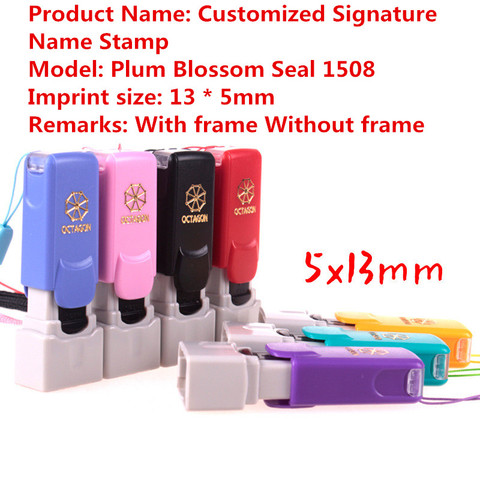 Professional custom plum-free seal engraved name chapter personal name chapter custom photosensitive signature seal making LOGO ► Photo 1/6