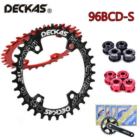 96 BCD-S Oval Chainring MTB Bike 32T 34T 36T 38T Chain Ring Round Mountain Bike Bicycle Chainwheel Fit SHIMANO XTR XT SLX ► Photo 1/6