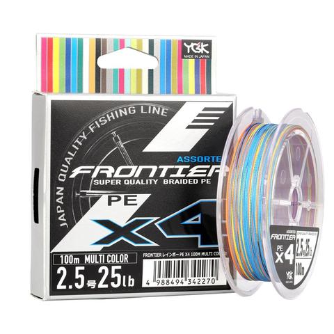 2022 YGK FRONTIER X4 Braided Fishing Line 100M Super Strong Multifilament PE Line 4 Strands Japan 8LB 15LB 20LB 30LB ► Photo 1/6