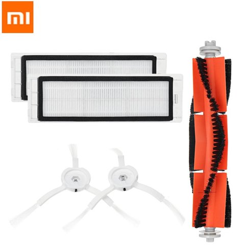 5PCS HEPA Filter + Side Brush + Main Brush for Xiaomi MI Robot Replacements Kit Vacuum Cleaner Parts Accessories ► Photo 1/6