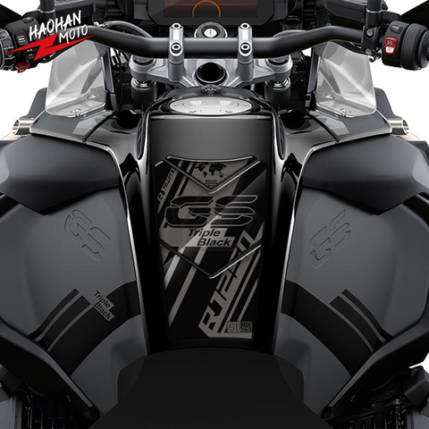 For BMW R1250GS Adventure Triple Black 2022 Motorcycle Gas Tank Pad Protection Decals ► Photo 1/6