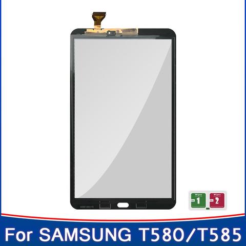 New 10.1'' inch For Samsung Galaxy Tab A 10.1 T580 T585 SM-T580 SM-T585 Touch Screen Digitizer Sensor Glass Panel Tablet Replace ► Photo 1/6