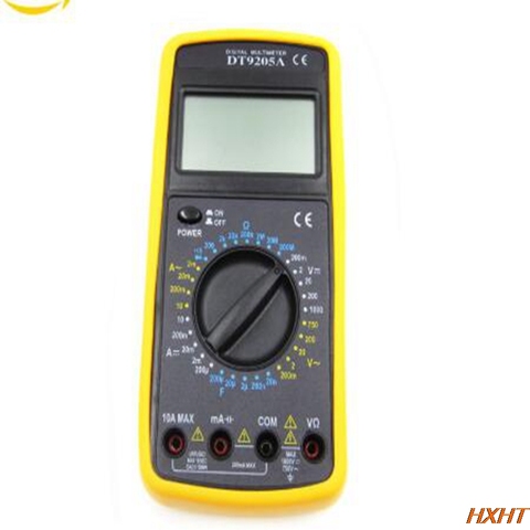 Digital Multimeter DT9205a Electric Handheld Multimeter Voltmeter Ammeter AC DC OHM Volt Tester Test Current Multimeter ► Photo 1/4