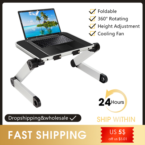 Dropship Lap Desk For Laptop, Portable Bed Table Desk, Laptop Desk