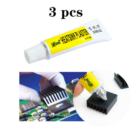 3 pieces of conductive heat sink adhesive compound adhesive for PC GPU IC 8ckc ► Photo 1/6