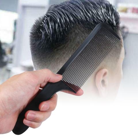 Men Professional Curved Shaver Hair Clipper Cutting Brush Barbers Flat Top Comb Metal Hair Cutting Comb Anti-static Comb ► Photo 1/6