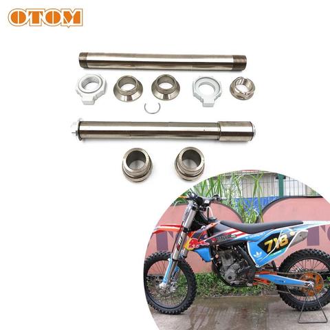 OTOM Motorcycle Front Rear Axle Fork Wheel Shaft Sliders Cap Crash Protector Pit Bike Part Swingarm Spools Set For KTM HUSQVARNA ► Photo 1/6