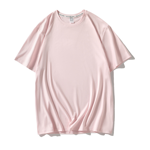 Harajuku Summer New Oversize T-shirt Pink Solid Color Basic Tees Women Casual T-shirts Korean Hipster White T-shirt Dropship ► Photo 1/6