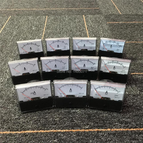 1pcs DH670 Current Ammeter Analog Amp Panel Meter Mechanical Pointer Gauge DC 100mA 5A 10A 15A 20A 30A 50A 100A 200A 300A 500A ► Photo 1/3