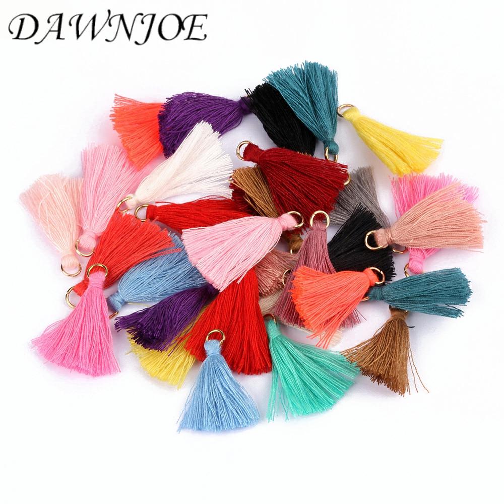 20pcs 3.5 cm 20 Mix Colorful Cotton Silk Ring Tassel Brush Charm DIY Making Tassels Earring Pendant Jewelry Supplies Findings ► Photo 1/4