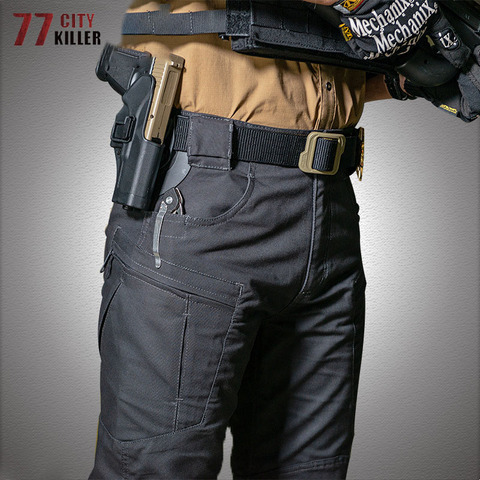 IX8 Waterproof Tactical Pants Men City Military Wear-resistant Trousers Male Outdoor Multi-pocket Army Joggers Mens Cargo Pants ► Photo 1/6