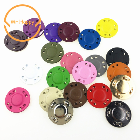 20mm Colourful Hidden Metal Magnetic Snaps Button Sewing Supplies Magnet Stone DIY  overcoat Handbag Sewing Buttons ► Photo 1/3