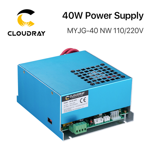 Cloudray 40W CO2 Laser Power Supply MYJG-40 110V 220V for CO2 Laser Engraving Cutting Machine 35-50W MYJG ► Photo 1/6