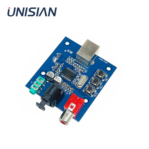 UNISIAN PCM2706 HIFI USB Sound Card PC-USB Signal Input Coaxial optical fiber Sound Card DAC decoder Compatible Windows Android ► Photo 1/4