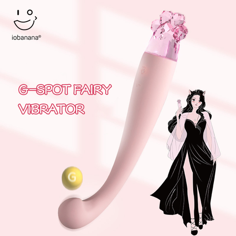 Woman's vibrator Two-color light Diamond Bendable G-spot clitoris stimulator soft silicone Dildo adult sex toys for women ► Photo 1/6