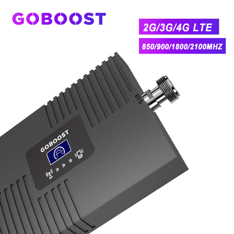 GOBOOST GSM Repeater 2G 3G 4G Cellular Amplifier GSM 900 1800 2100 Mobile DCS 4G Signal Booster 3G WCDMA Internet Phone Repeater ► Photo 1/6