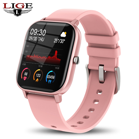 LIGE 2022 New women digital watches Waterproof sports for xiaomi iPhone Multifunctional sport electronic watch men women watch ► Photo 1/6