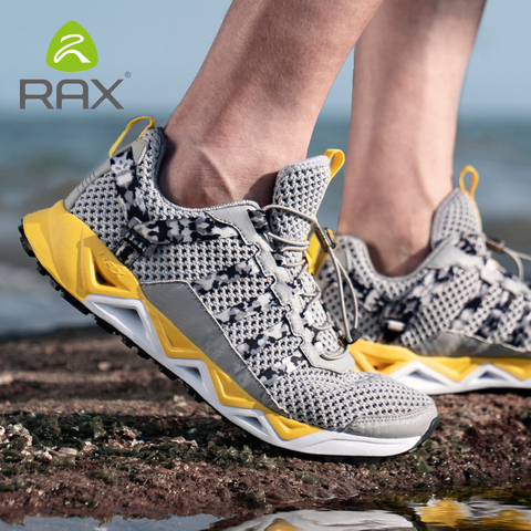 Rax Men's Aqua Upstreams Shoes Quick-drying Breathble Fishing Shoes Women Hole PU Insole Anti-slip Water Shoes hiking ► Photo 1/6