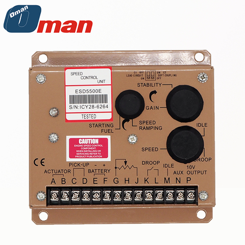 Fast delivery ESD5500E Dual-capacitor diesel generator set controller, engine speed control regulator, ► Photo 1/4