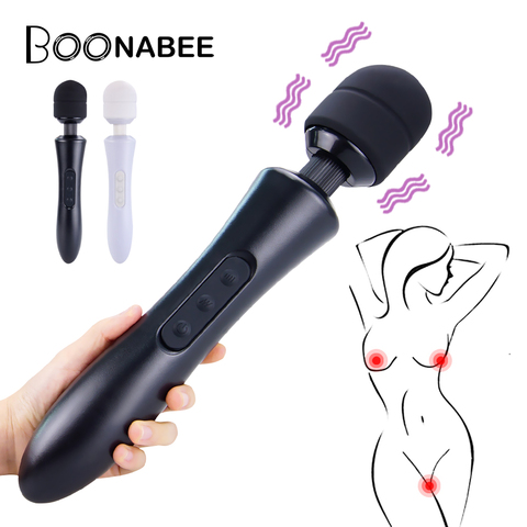 20 modes Powerful Big Magic AV Wand Vibrators Sex Toys for Woman Clitoris Stimulator 10 speeds G-spot Dildo Vibrator for Adult ► Photo 1/6