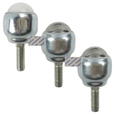 4Pcs Threaded Stem Bolt Stud Mounted 304 Stainless Steel Nylon Ball Transfer Conveyor Roller Wheel Castor Caster ► Photo 1/1